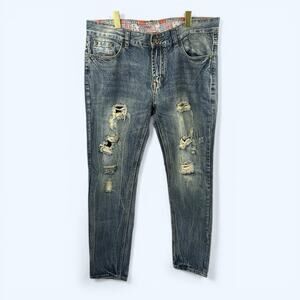 NITAGUT Men's Denim Jeans Size 34 (measures 36x32) Blue Baggy